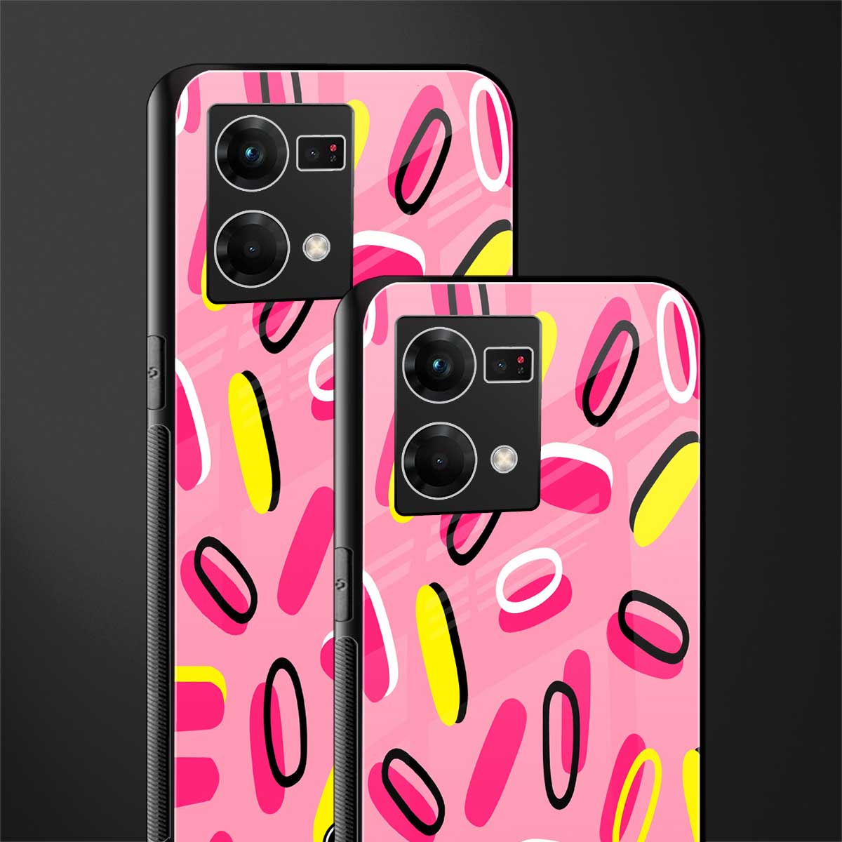 suger coating back phone cover | glass case for oppo f21 pro 4g