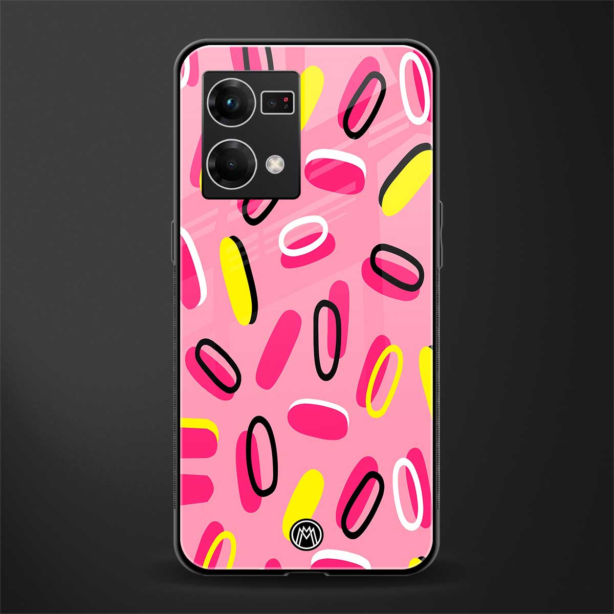 suger coating back phone cover | glass case for oppo f21 pro 4g