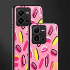suger coating back phone cover | glass case for vivo v25-5g
