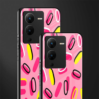 suger coating back phone cover | glass case for vivo v25 pro 5g