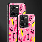 suger coating back phone cover | glass case for vivo y35 4g