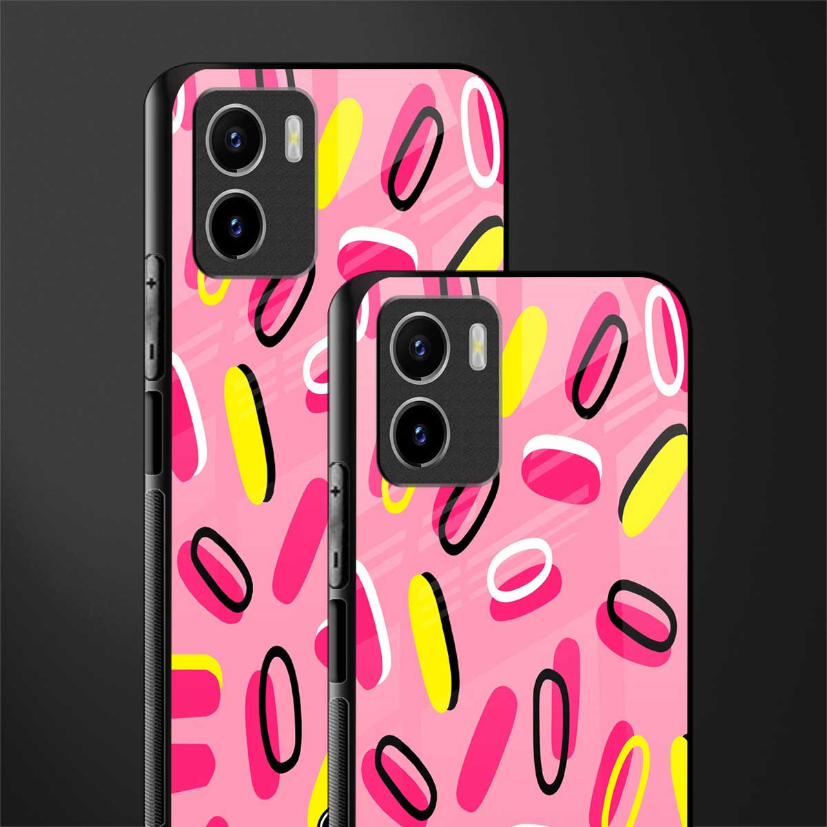 suger coating back phone cover | glass case for vivo y72