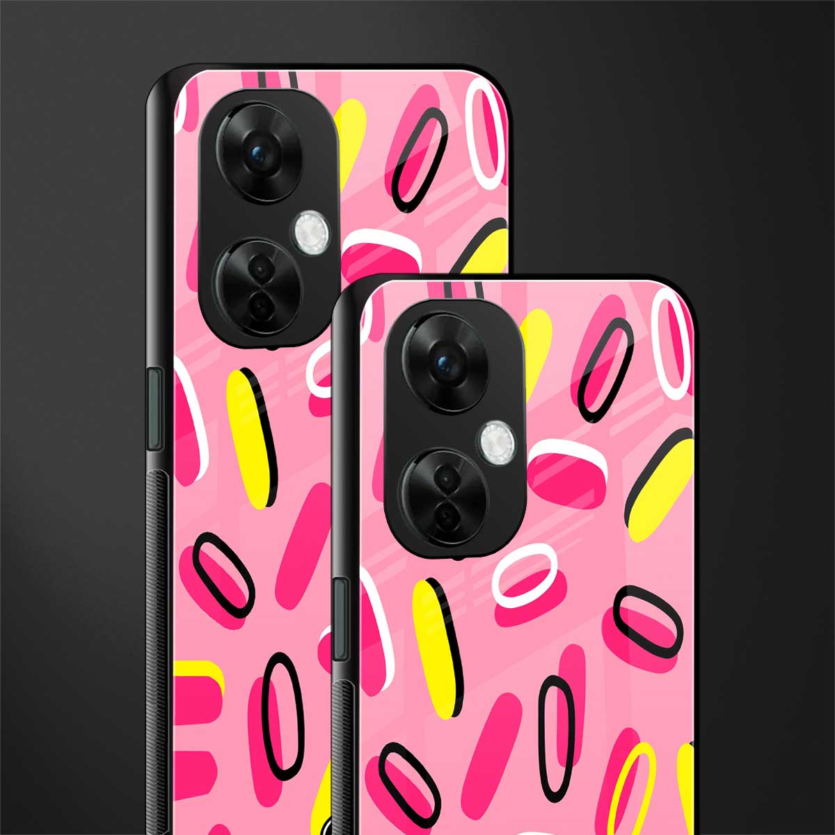 suger coating back phone cover | glass case for oneplus nord ce 3 lite