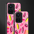 suger coating back phone cover | glass case for vivo t1 44w 4g