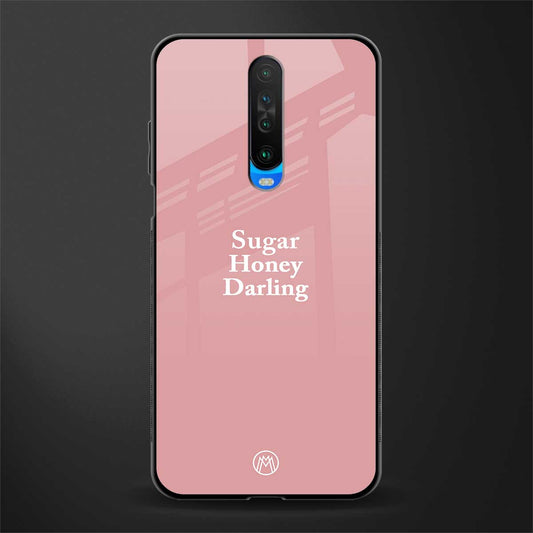 suger honey darling glass case for poco x2 image