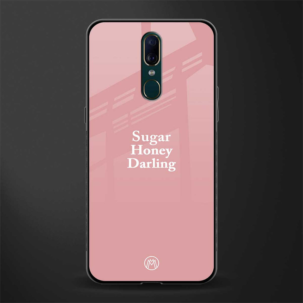 suger honey darling glass case for oppo a9 image