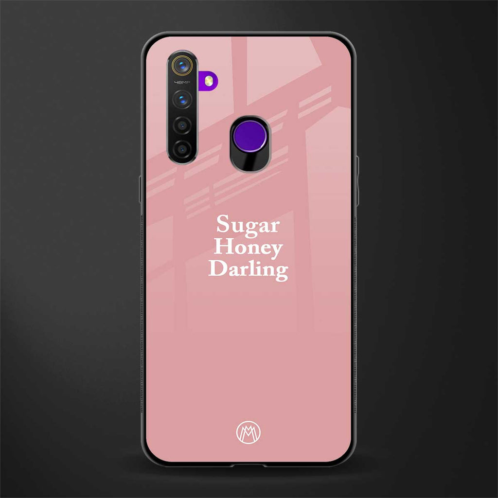 suger honey darling glass case for realme 5 image