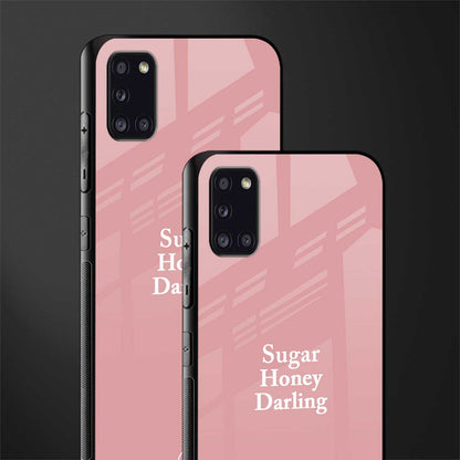 suger honey darling glass case for samsung galaxy a31 image-2