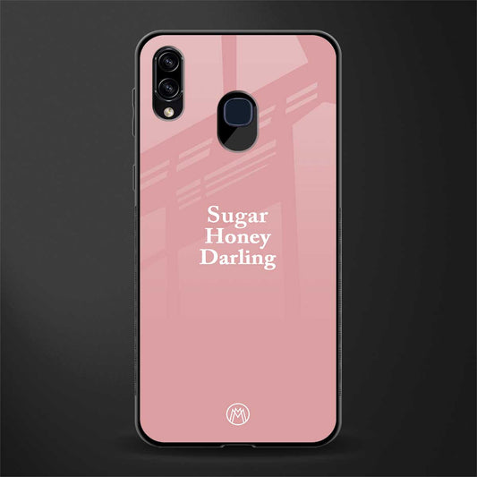 suger honey darling glass case for samsung galaxy a20 image