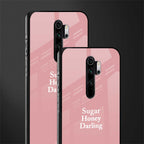 suger honey darling glass case for redmi note 8 pro image-2