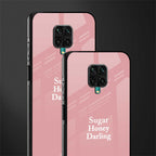 suger honey darling glass case for redmi note 9 pro max image-2