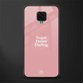 suger honey darling glass case for redmi note 9 pro max image