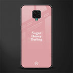 suger honey darling glass case for redmi note 9 pro image