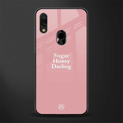 suger honey darling glass case for redmi y3 image