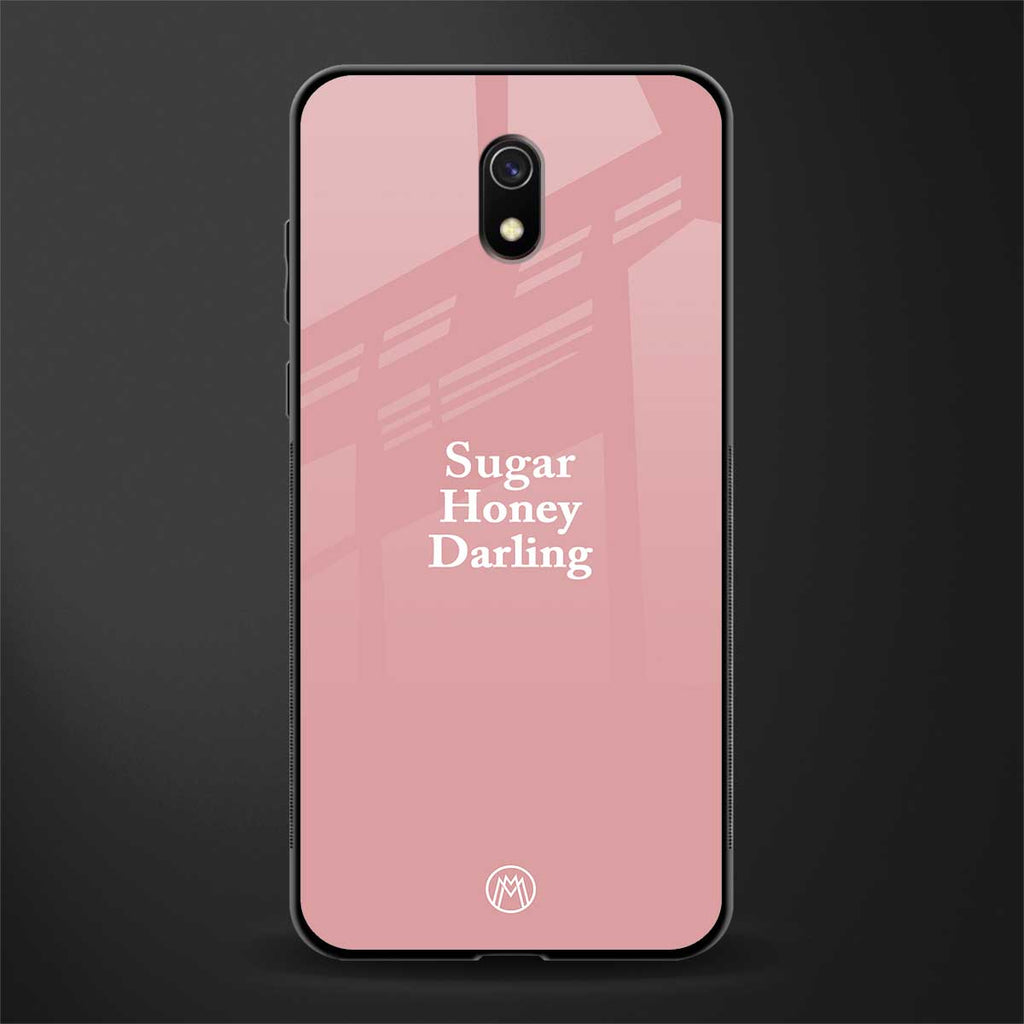 suger honey darling glass case for redmi 8a image