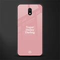 suger honey darling glass case for redmi 8a image