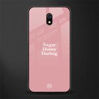 suger honey darling glass case for redmi 8a image