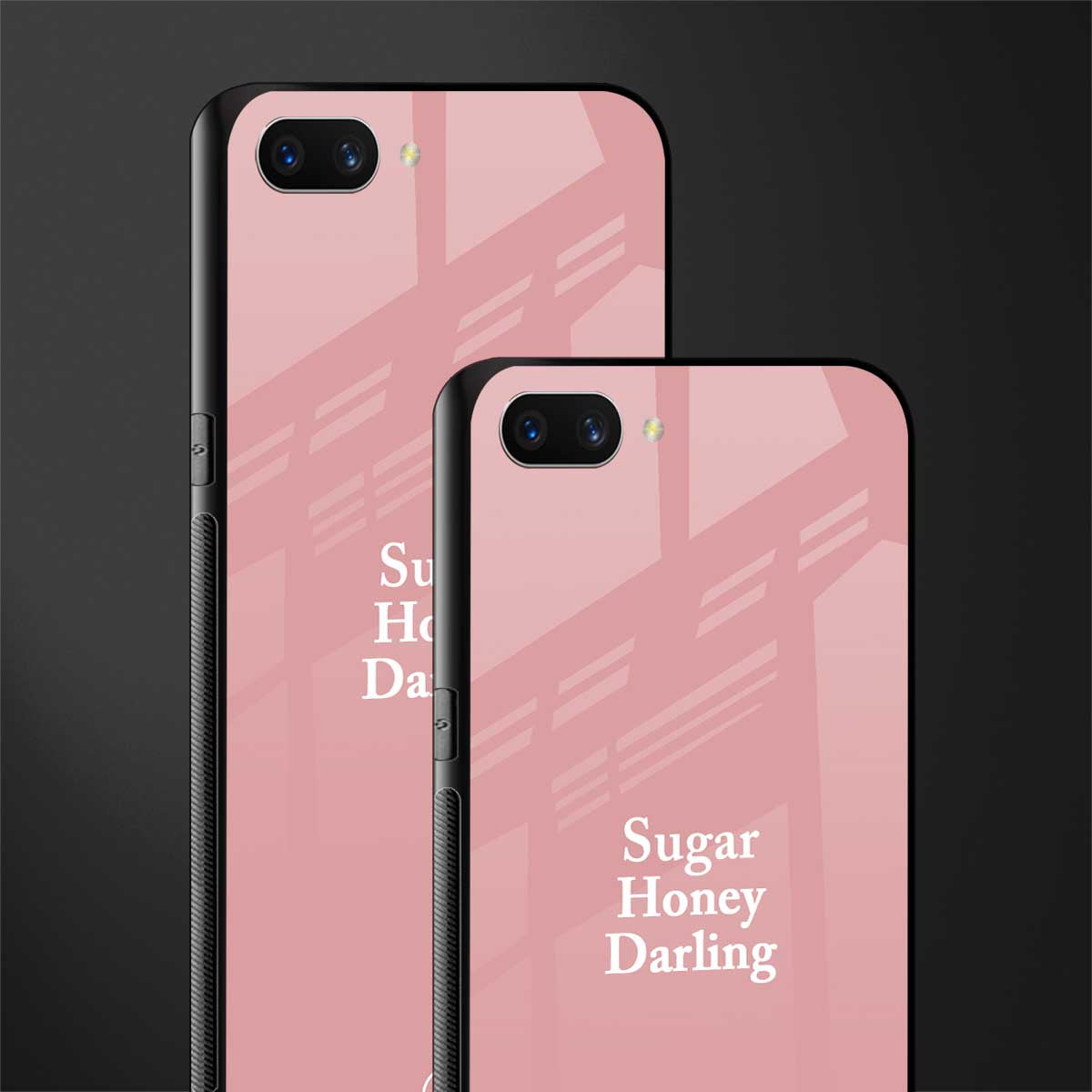 suger honey darling glass case for oppo a3s image-2