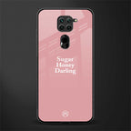 suger honey darling glass case for redmi note 9 image