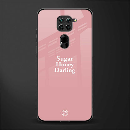 suger honey darling glass case for redmi note 9 image