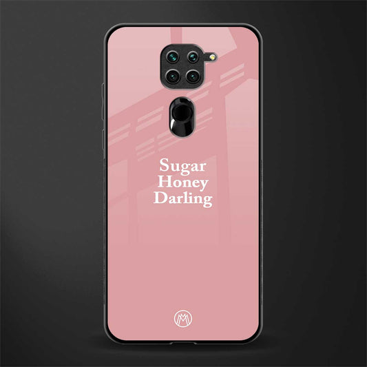 suger honey darling glass case for redmi note 9 image