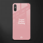 suger honey darling glass case for redmi 9a image