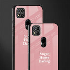 suger honey darling glass case for redmi 9c image-2