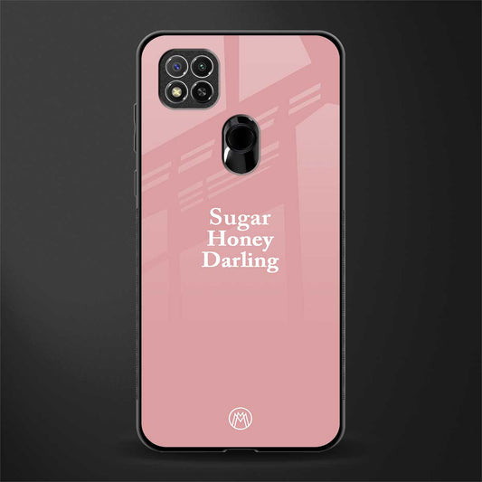suger honey darling glass case for redmi 9c image