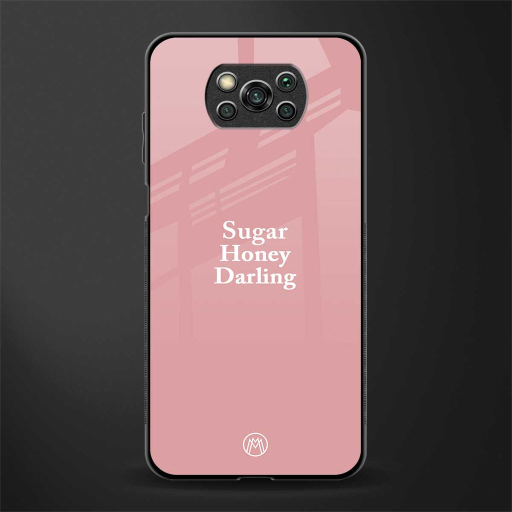 suger honey darling glass case for poco x3 image