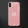 suger honey darling glass case for iphone xs image