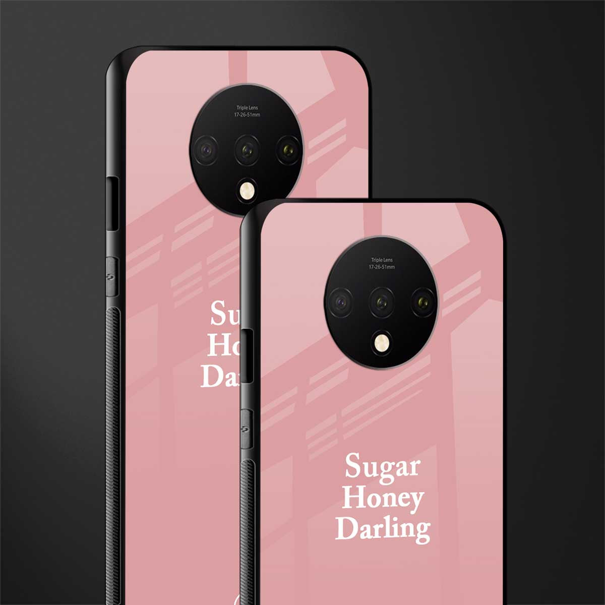 suger honey darling glass case for oneplus 7t image-2