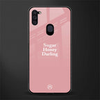 suger honey darling glass case for samsung galaxy m11 image