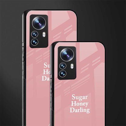 suger honey darling back phone cover | glass case for xiaomi 12 pro