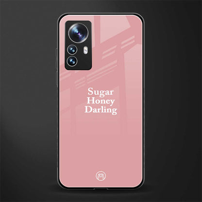 suger honey darling back phone cover | glass case for xiaomi 12 pro