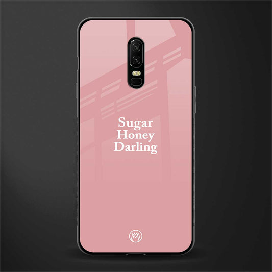 suger honey darling glass case for oneplus 6 image