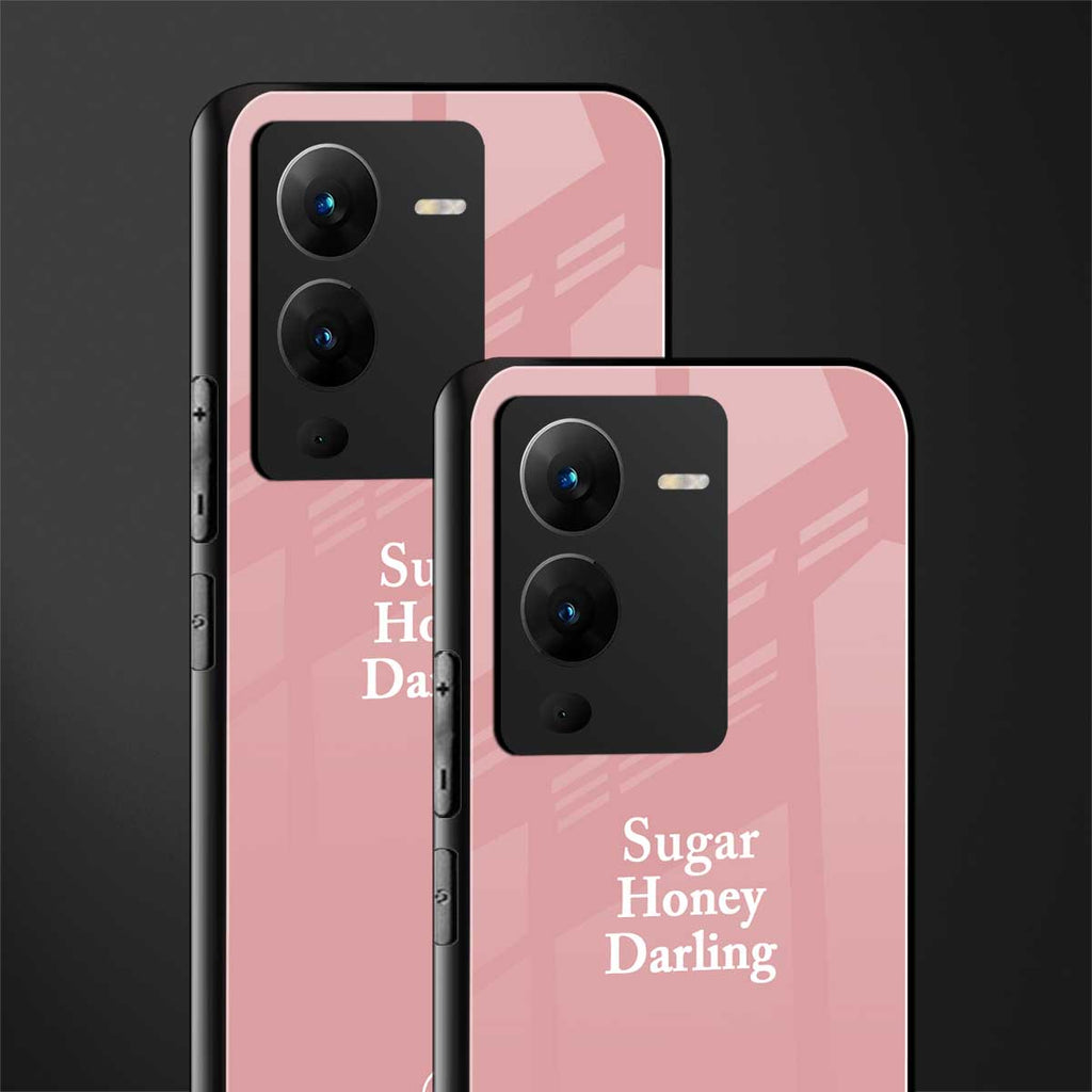 suger honey darling back phone cover | glass case for vivo v25 pro 5g