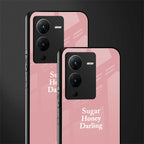 suger honey darling back phone cover | glass case for vivo v25 pro 5g
