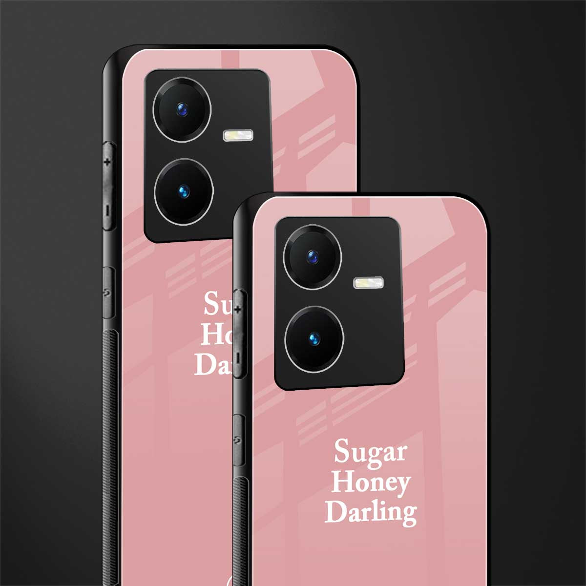 suger honey darling back phone cover | glass case for vivo y22