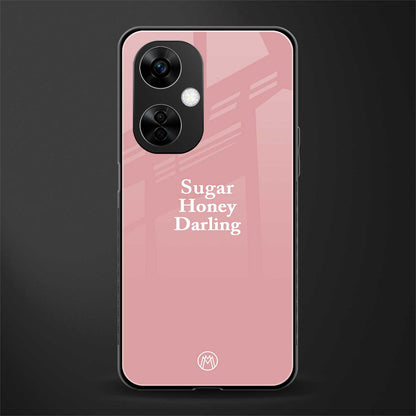 suger honey darling back phone cover | glass case for oneplus nord ce 3 lite