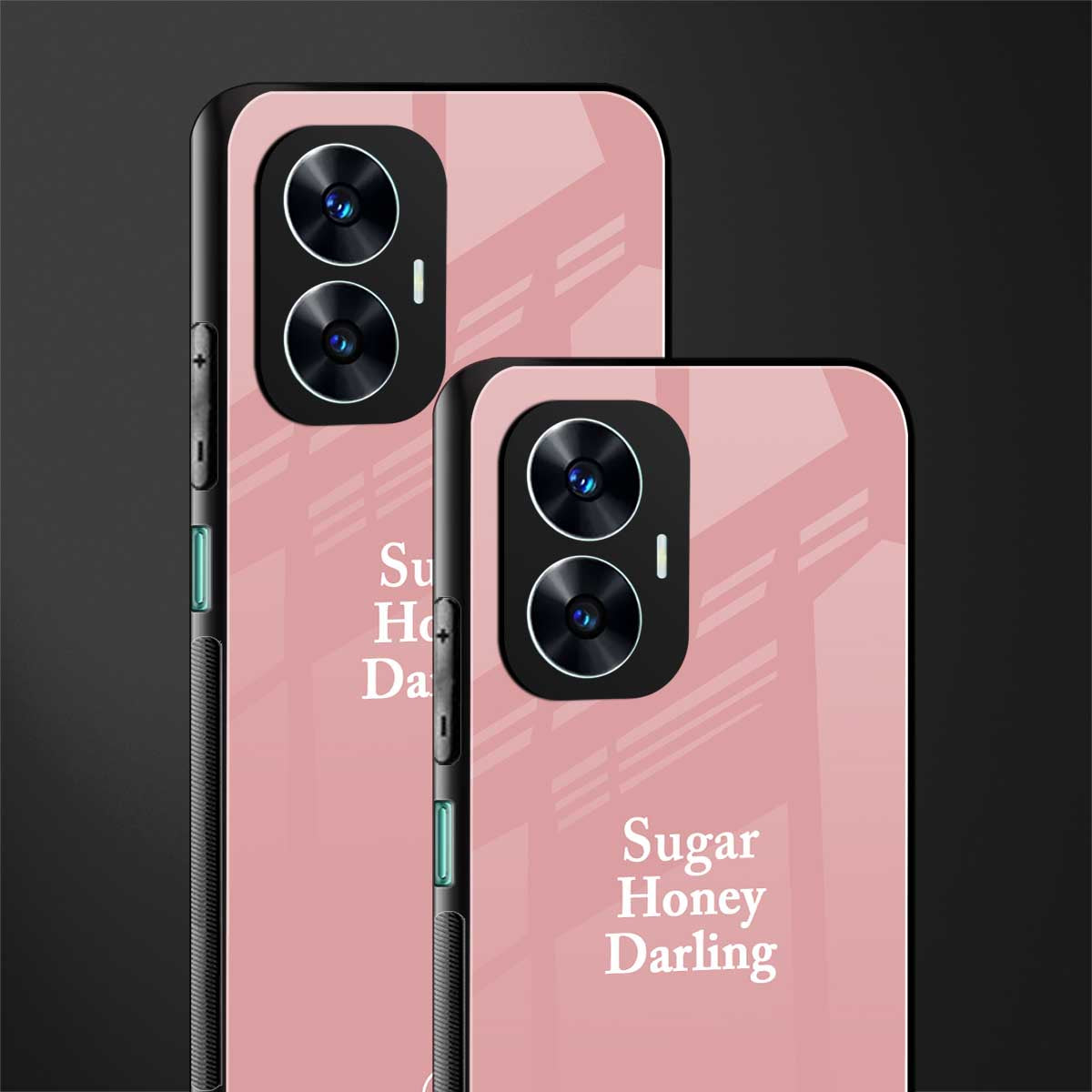 suger honey darling back phone cover | glass case for realme c55