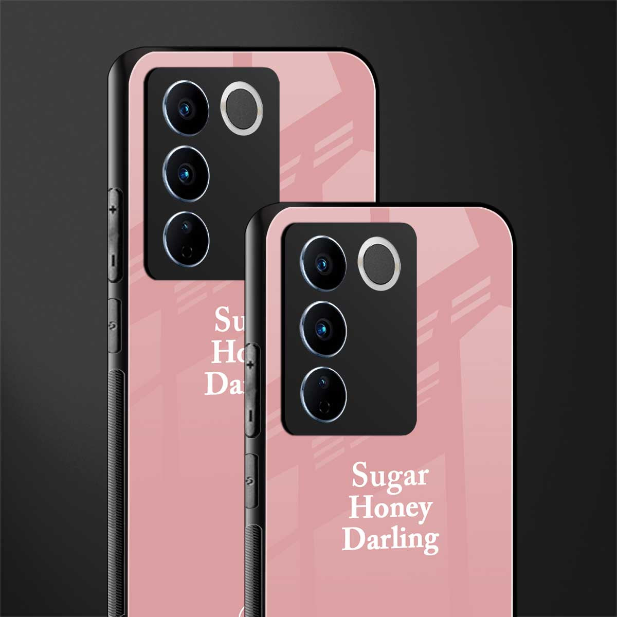 suger honey darling back phone cover | glass case for vivo v27 pro 5g