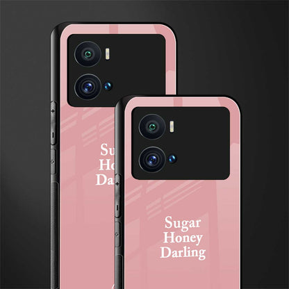 suger honey darling back phone cover | glass case for iQOO 9 Pro