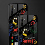 summer motivation glass case for realme narzo 10a image-2