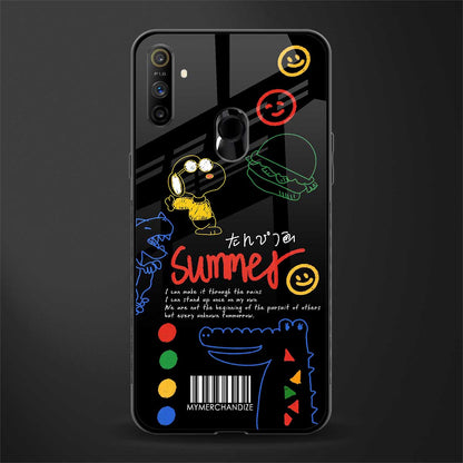summer motivation glass case for realme narzo 20a image