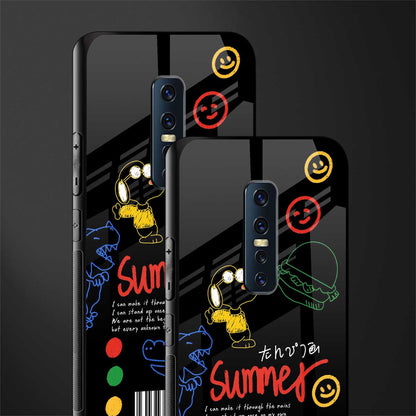 summer motivation glass case for vivo v17 pro image-2
