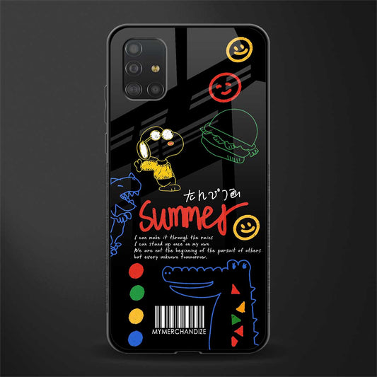 summer motivation glass case for samsung galaxy a51 image