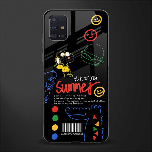 summer motivation glass case for samsung galaxy a71 image