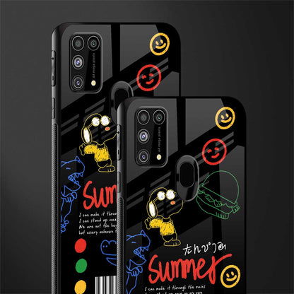 summer motivation glass case for samsung galaxy m31 prime edition image-2