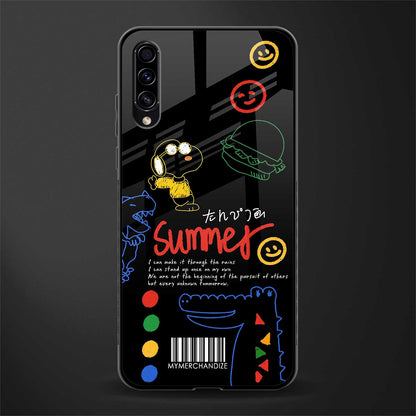 summer motivation glass case for samsung galaxy a50 image