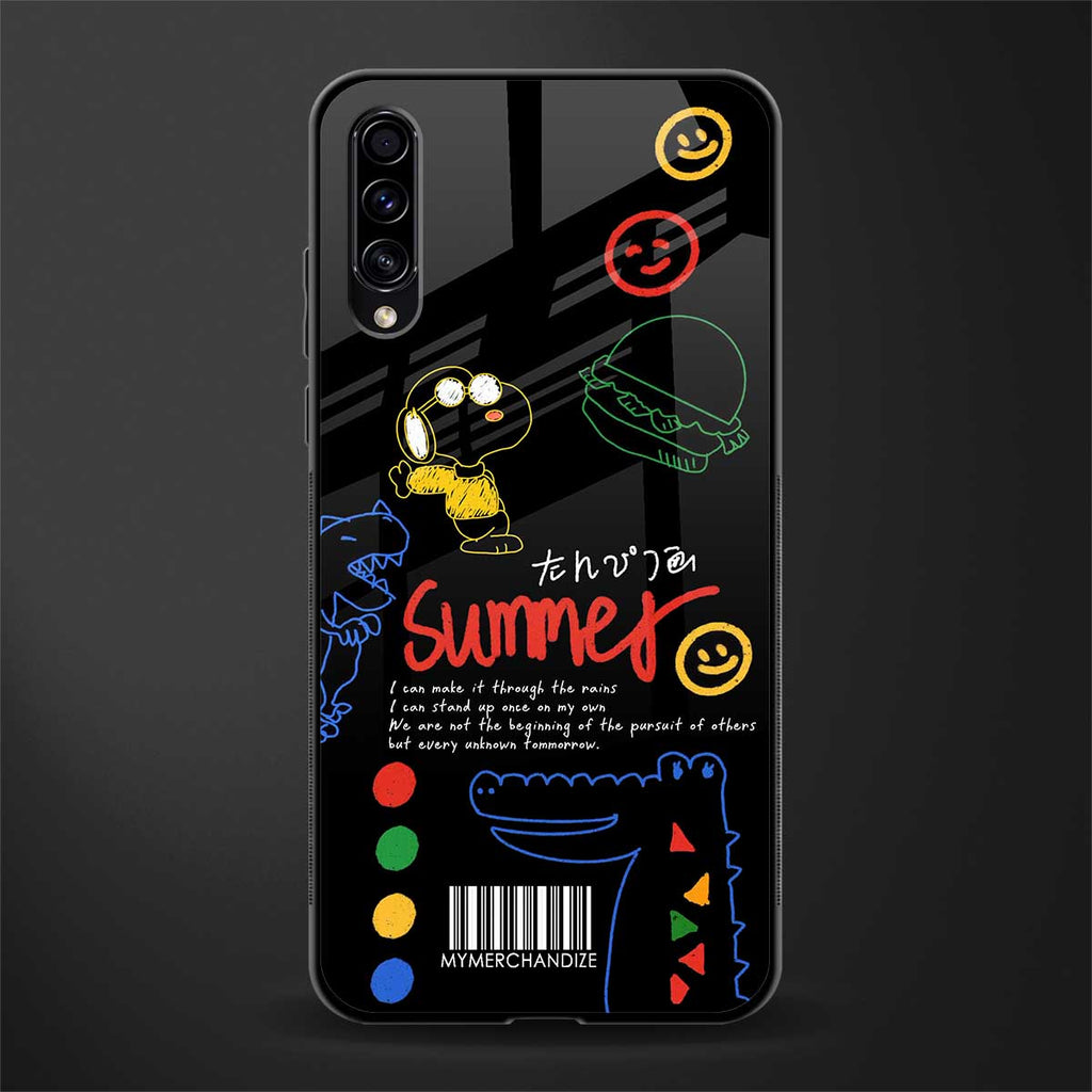 summer motivation glass case for samsung galaxy a50s image